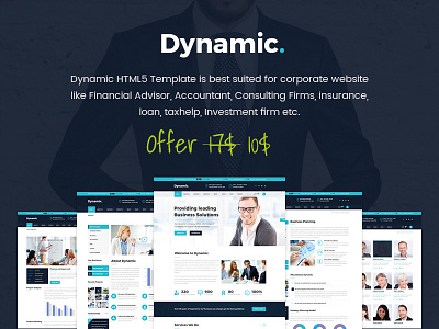 Dynamic - Consulting, Finance, Business HTML5 Template