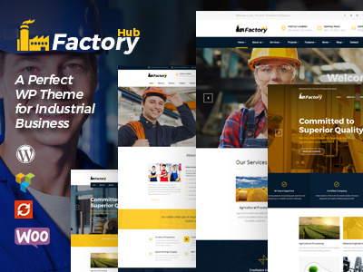 Factory HUB - Industry and Industrial Business WordPress Theme