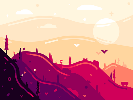 Browse thousands of Landscape images for design inspiration | Dribbble