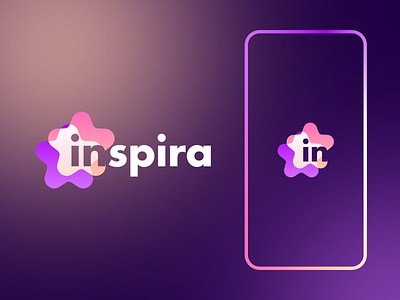 Inspira - Logo Design ⭐ branding concept design flat gradient icon logo logo design logomark star