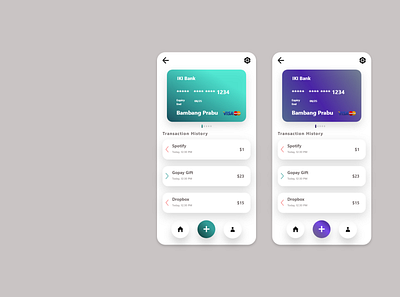 Finance App app design ui