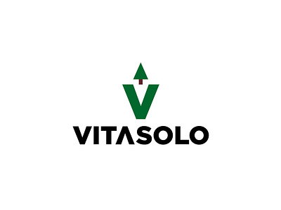 Vitasolo brand logo logotype mark natural symbol