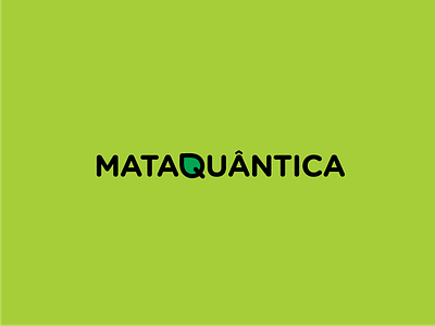 Mata Quantica brand forest leaf logo logotype mark mata nature symbol