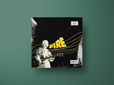 'Fire' record cover graphic design