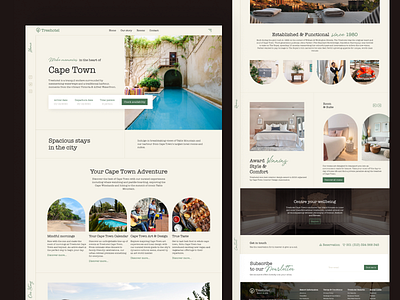 Treehotel - Hotel booking website and landing page booking design hotel landingpage minimal reservation ui ux web website wordpress