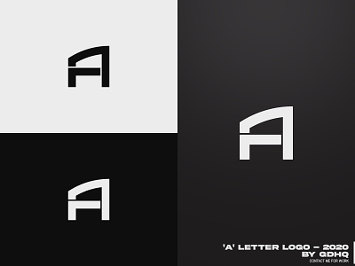 A LETTER LOGO a a letter branding design icon illustrator logo logomark minimal