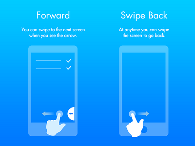 UI / UX - Flat instructional screens / helper screens android directions flat instructions ios iphone mobile ui ux