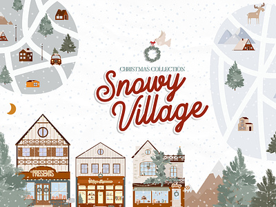 Snowy Village Christmas Collection