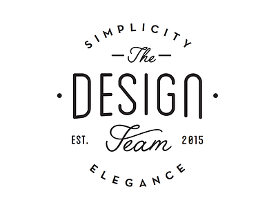 DT all day! badge design team graphic design lock up typography