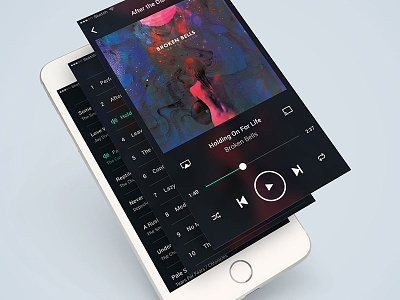 Music Player UI design ios mobile music player ui ux