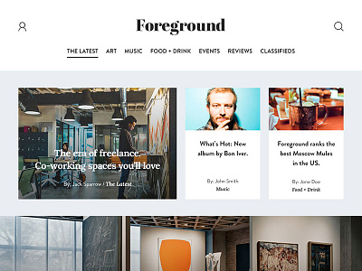 Digital Magazine Concept branding typography web web design