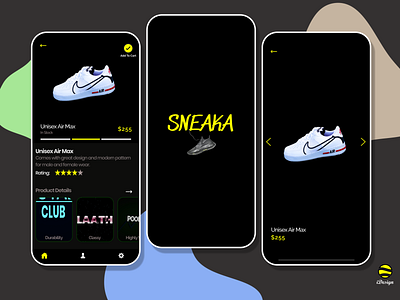 Sneaka UI app branding design figmaafrica figmadesign icon logo typography ui vector