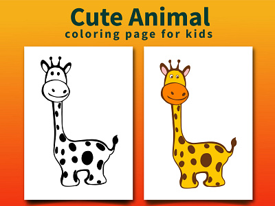 Cute Animal Coloring Page for Kids