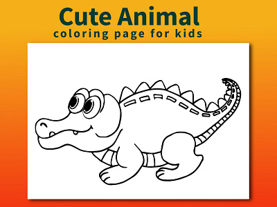 Cute Animal Coloring Page for kids