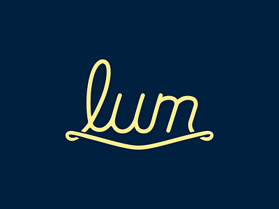 Lum calligraphy lamp lettering logo logotype