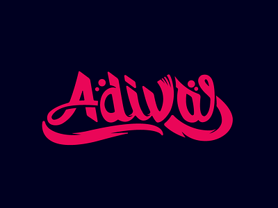 Adivas calligraphy lettering logo logotype sport team women