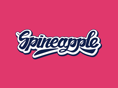 Spineapple calligraphy lettering logo logotype music tropical