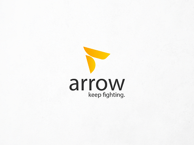 Arrow logo concept design flat icon illustrator logo minimal vector