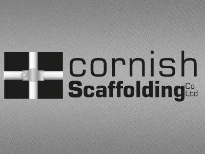 Cornish Scaffolding logo black cornwall logo scaffold