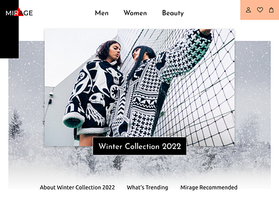 Fashion Shot ! design digitalart fashion fashionwebsite ui website wintercollection