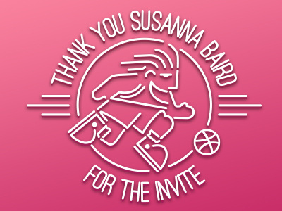 Thank You for the Invite invite susanna baird thank you