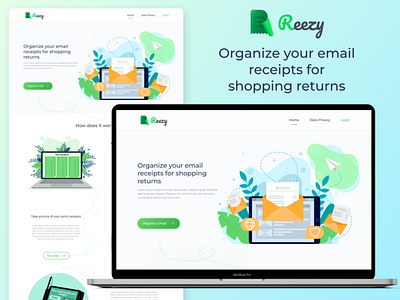 Reezy | Website app branding design flat illustration illustrator ui ux web website