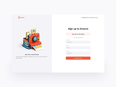 Sign up page | Daily UI 001