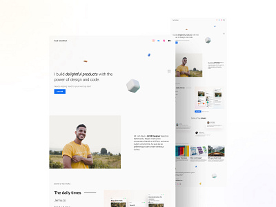 Portfolio Landing page | Daily UI 003