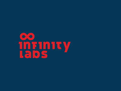 Infinity Labs blue brand dark blue infinity labs re brand red