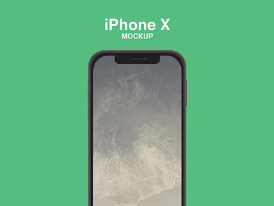 iPhone X Mockup flat iphone x mockup
