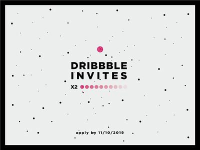I'm inviting you... (x2) draft dribbble dribbble best shot dribbble draft dribbble invite flat illustration