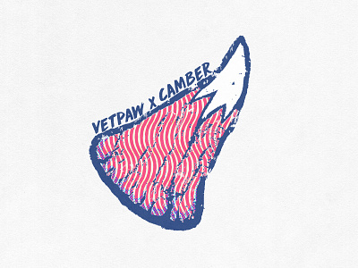 Vetpaw x Camber Logo app art branding design horn illustration illustrator logo pattern print printing rhino ski vector