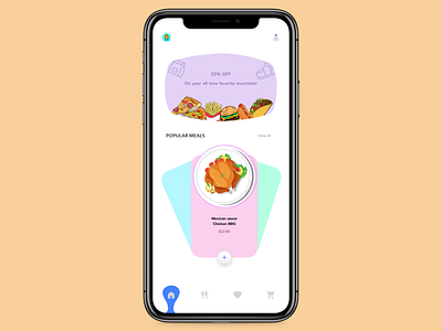 Food App (Home Screen)