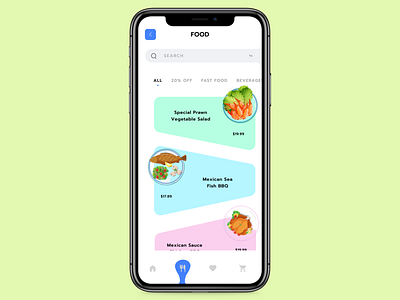 Food App (Menu Screen) app branding design figma graphic design illustration minimal ui ux