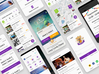 Everland S-Ticket Mobile APP android app application design graphic gui illustration ios mobile ui ux