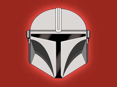 Helmet of the Mandalorian affinity designer affinitydesigner ipad ipadpro starwars vector