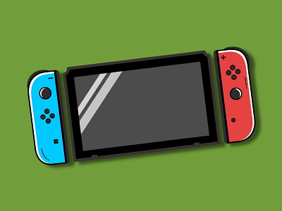 Nintendo Switch affinity designer black blue drawings game gaming green ipad nintendo nintendo switch red