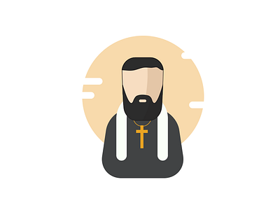 Christian father character christian church cross father illustration religion