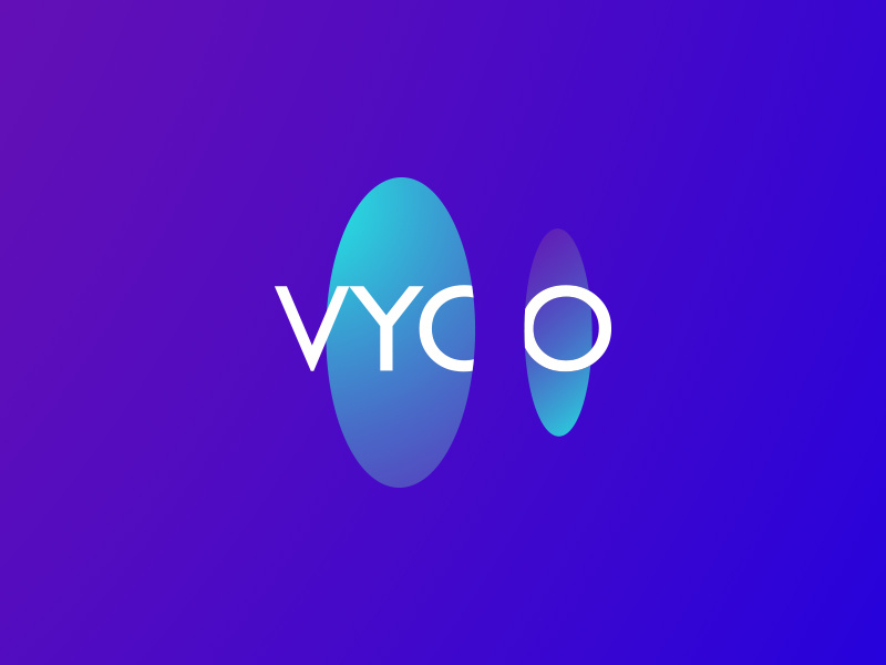 Vyoo abstract circle tech mobile identity brand branding vr ar logo
