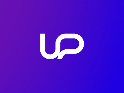 UP abstract brand branding circle identity logo mobile tech up