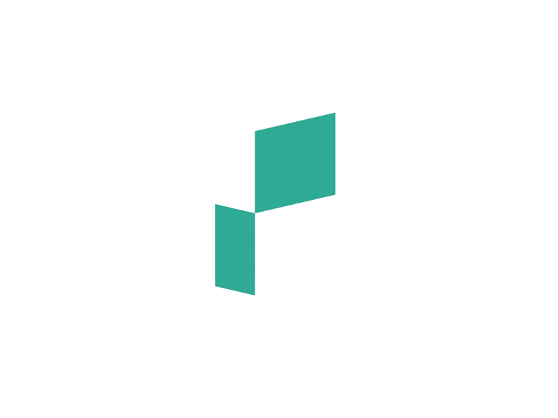 Popapz abstract brand branding design icon letter logo motion p