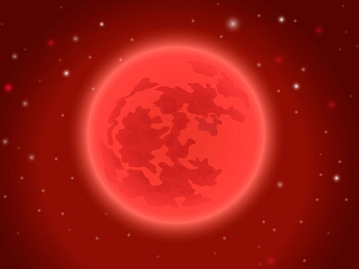 Red moon design illustration vector