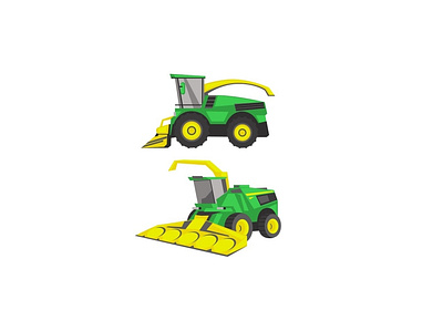 Agricultural machinery icons design flat icon illustration illustrator logo minimal vector