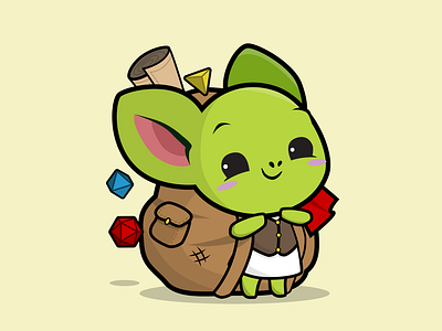 Gibby the Goblin - Cute D&D Mascot