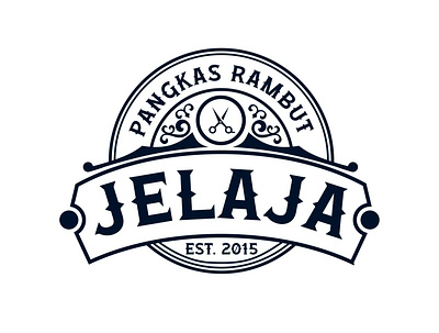 Barbershop Jelaja branding design logo logo design logodesign