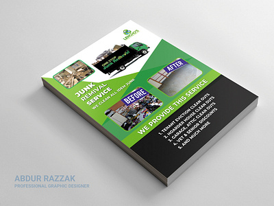 Junk Remove Business Flyer Design