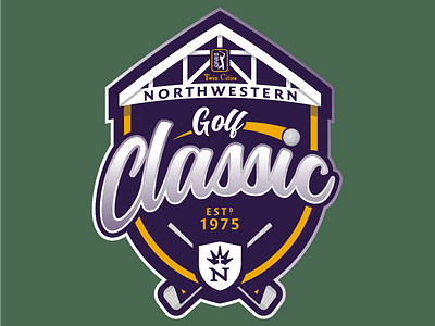 Northwestern Golf Classic badge golf minnesota script