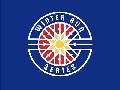 Winter Run Series Colorado c colorado logo roundel run snowflake winter