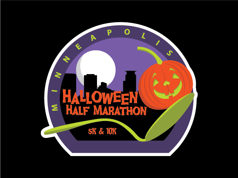 Minneapolis Halloween Half Marathon Logo by Drew Elrick on Dribbble