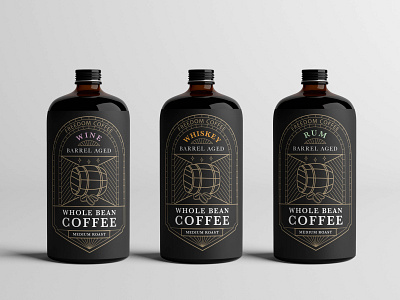 Coffee Label Design artdeco cafe coffeelabel illustrator label design labeldesign lineart mockup